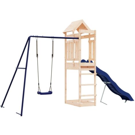 Parque infantil de exterior madera maciza de pino vidaXL