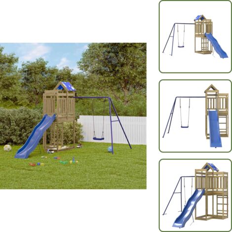 Parque infantil de exterior madera - vidaXL Parque infantil de exterior madera de pino impregnada - Parque infantil de jardín