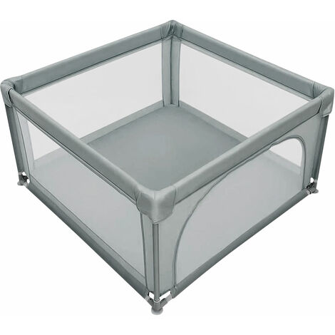 Parques de Juegos para Bebé con 50 Bolas 120 x 120 x 66CM Parque infantil bebe con Base Antideslizante, Verde