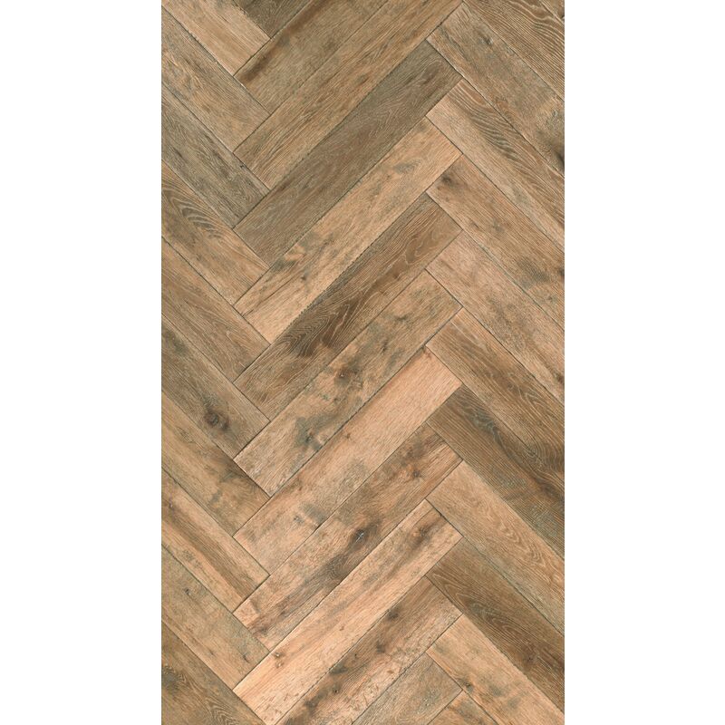 Parquet Chêne Contrecollé - Vieille Ferme Antique - Baton Rompu- larg. 12.5 cm