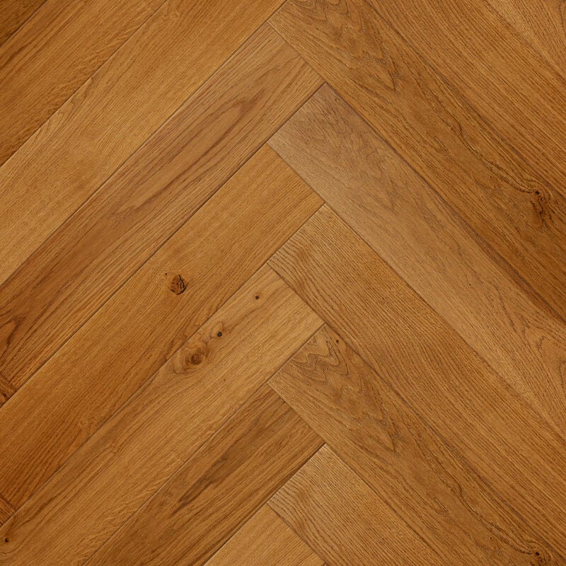 Parquet Contrecollé - Chêne- Baton-Rompu - Faidherbe -Doré- Verni - larg. 14.8cm