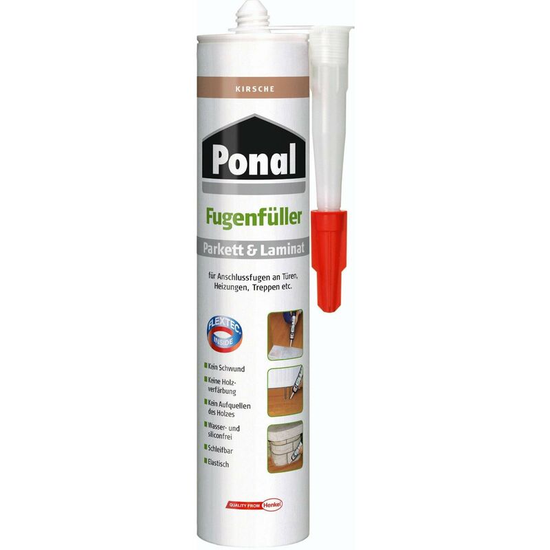 1026853 - Mastice per riparare parquet e laminato, effetto ciliegio, 280 ml - Ponal