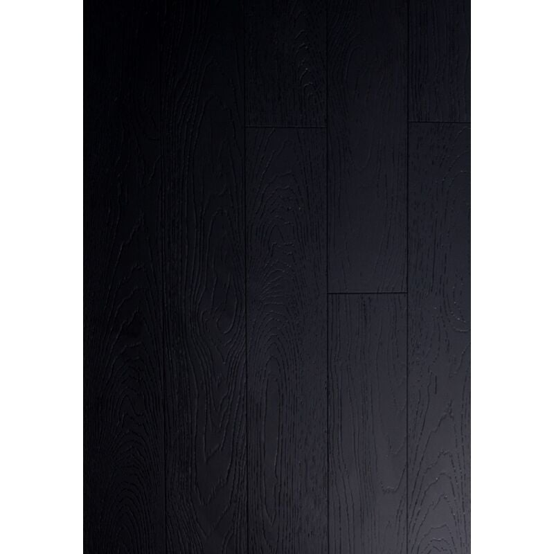 Parquet Massif Bambou Haute Pression - Façon Chêne Noir - Compatible Pièces Humides - larg. 14.2 cm