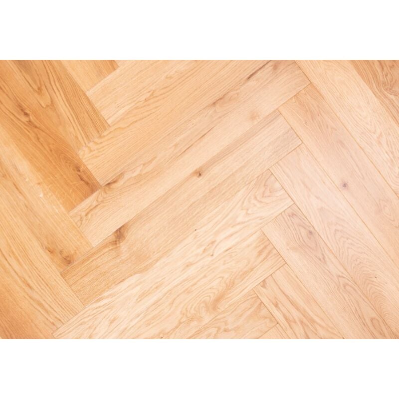 Parquet Massif Chêne Bâton Rompu - Chatillon Naturel - Verni - larg. 12 cm