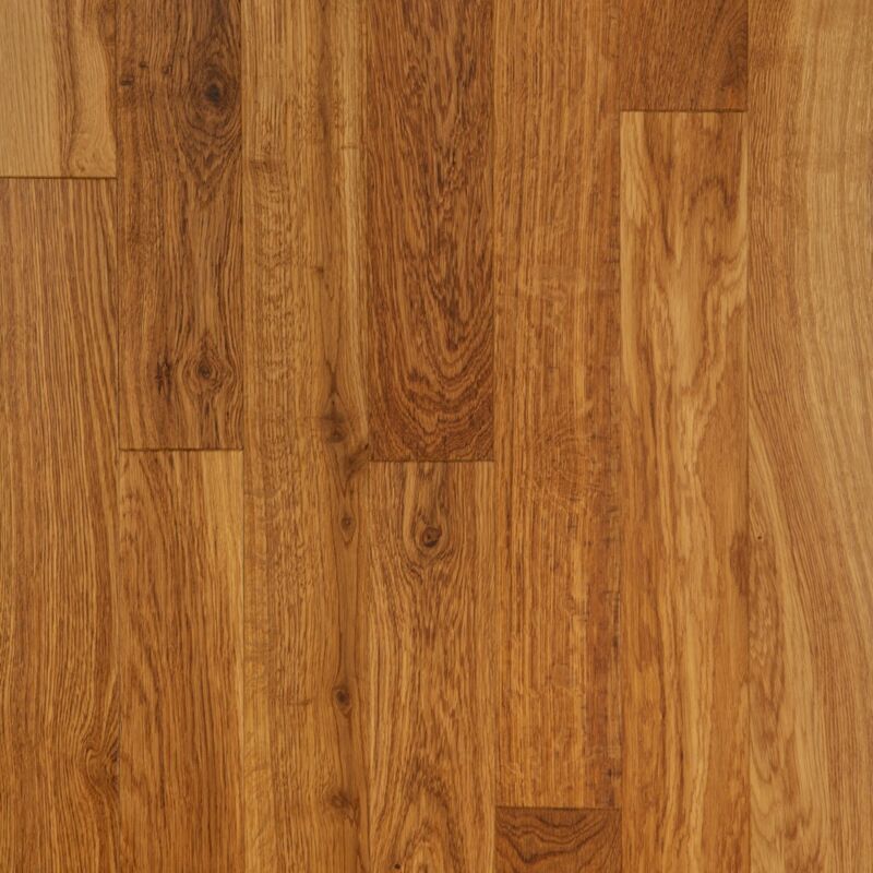 Parquet Massif Chêne - Tiger Eyes - Vernis - larg. 7 cm