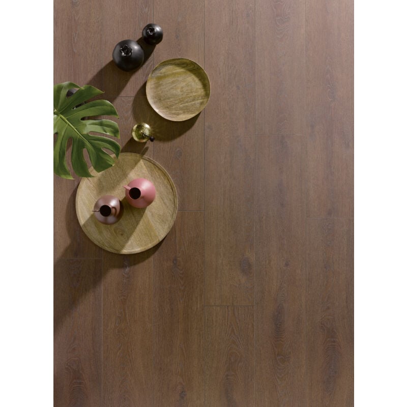 Eiffel Art Construction - Parquet stratifié 12 mm chene carmin solid plus