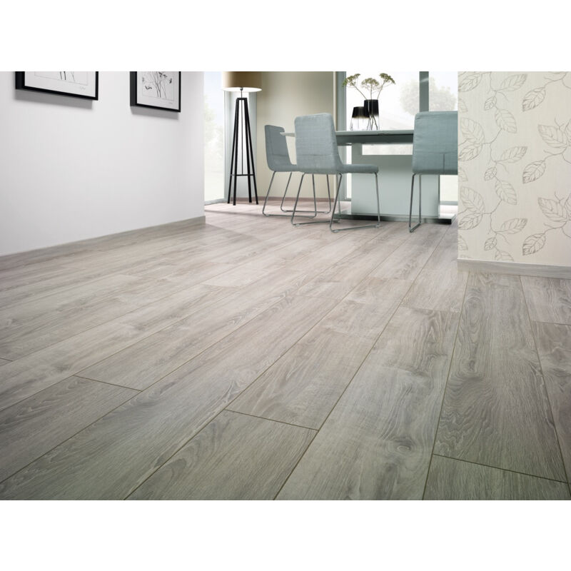 Eiffel Art Construction - Parquet stratifié 12 mm - chêne sardaigne solid plus