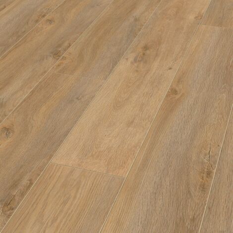 Parquet stratifié chêne premium 12mm – Longueur 1375mm – Largeur 188mm – Système de pose 5G – Résistant à l'humidité – Kronotex
