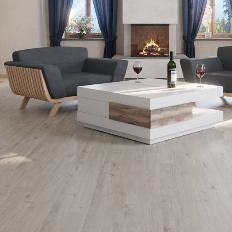 Parquet Stratifié - Chêne Gris Standard D5262 - 1376 x 193 x 7 mm - Kronotex