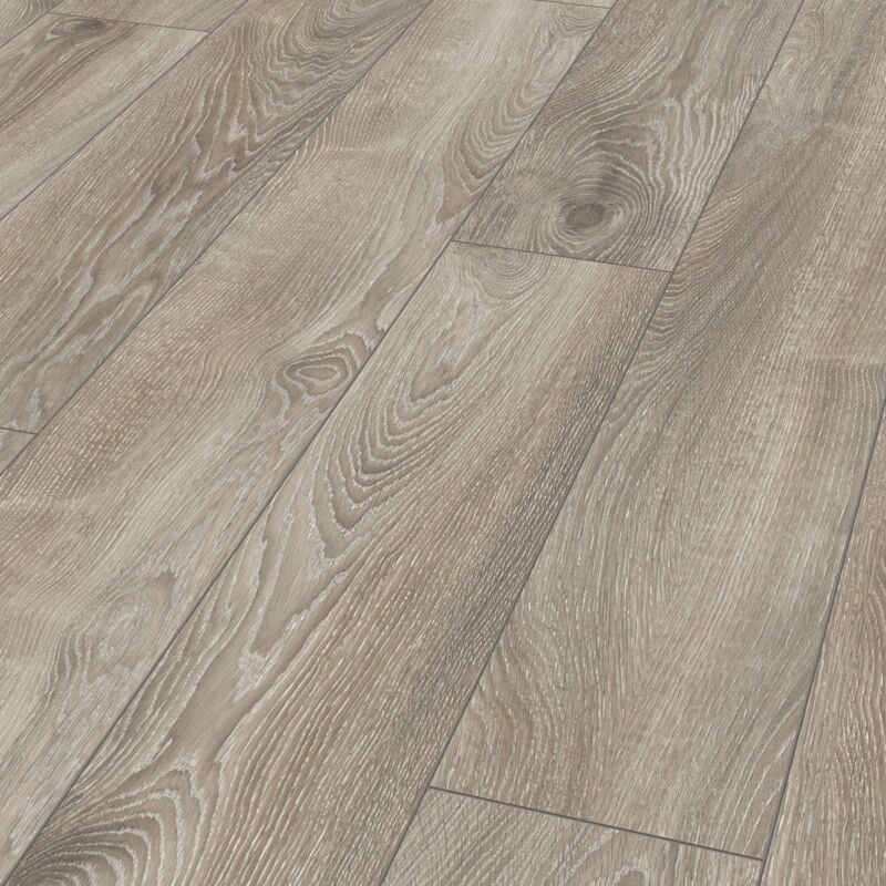 Kronotex - Parquet Stratifié Mammut Plus - Chêne Highland Argent D4797 - 1845 x 244 x 10 mm