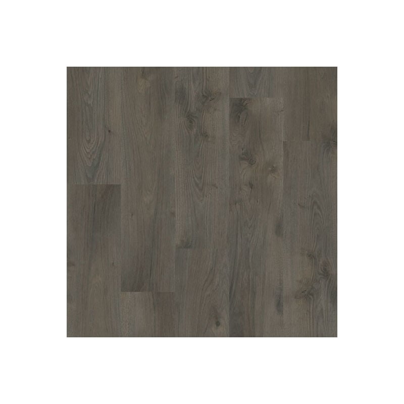 Décoweb - Parquet vinyle rigide Ultime - Pose clipsable - Chêne brun foncé - Échantillon