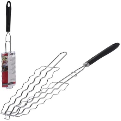 PARRILLA 6 SALCHICHAS MANGO NEGRO 9x21x53 CM