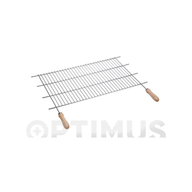 

Parrilla Barbacoa Recortable con Mangos de Madera 600x400mm - Sauvic