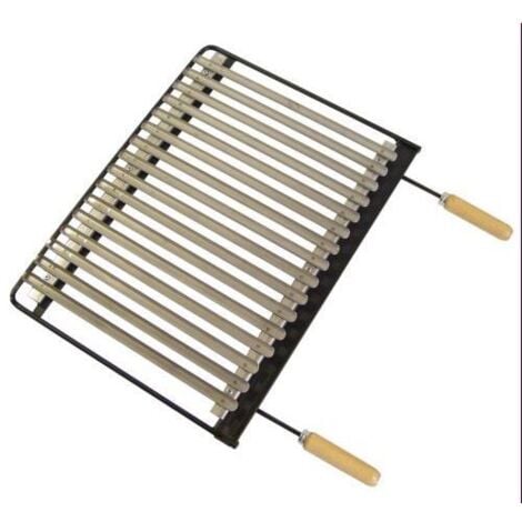 Parrilla barbacoa IMEX EL ZORRO inox. 71x41cm.  71621