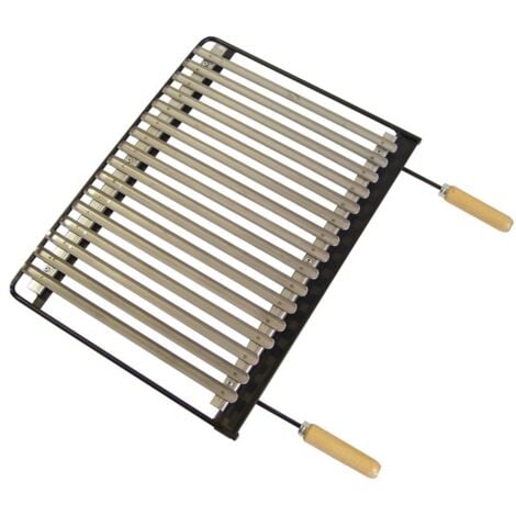 PARRILLA BARBACOA INOX - 60X41 CM