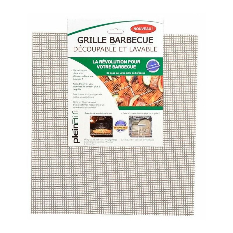 

Parrilla de fibra de vidrio rectangular 40x36cm para barbacoa