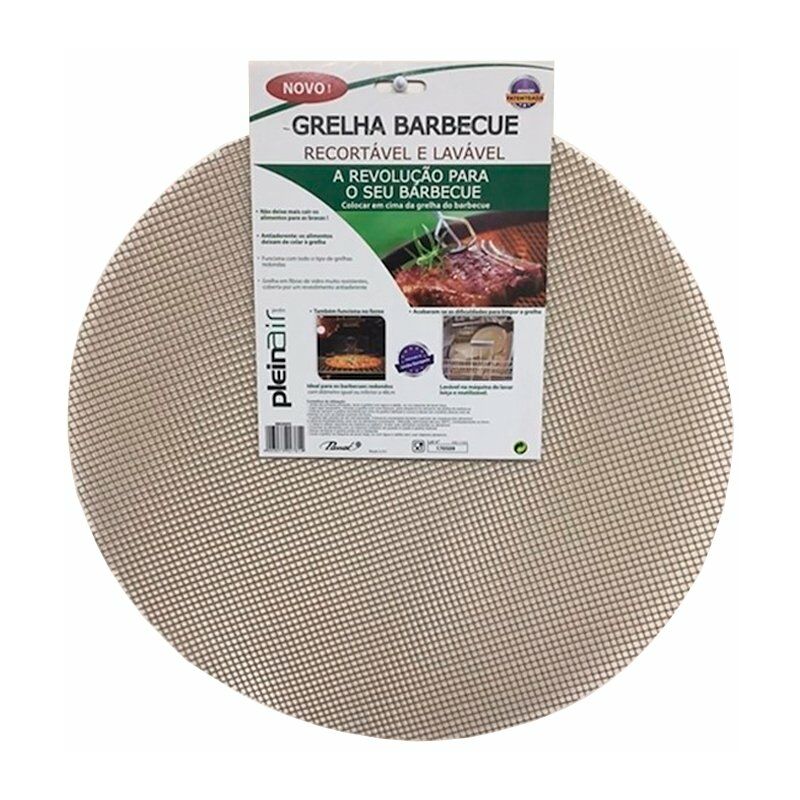 

Parrilla de fibra de vidrio redonda 38cm para barbacoa