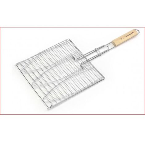 PARRILLA BBQ TRIPLE PARA PESCADO 66X14CM FSC