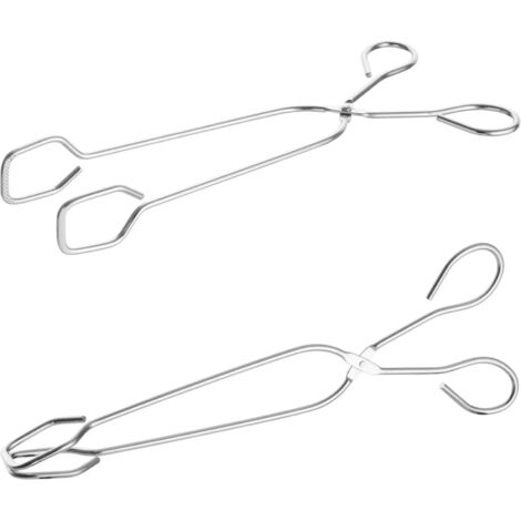 Parrilla de acero y pinzas para servir, longitud 292 mm - Hendi 171509