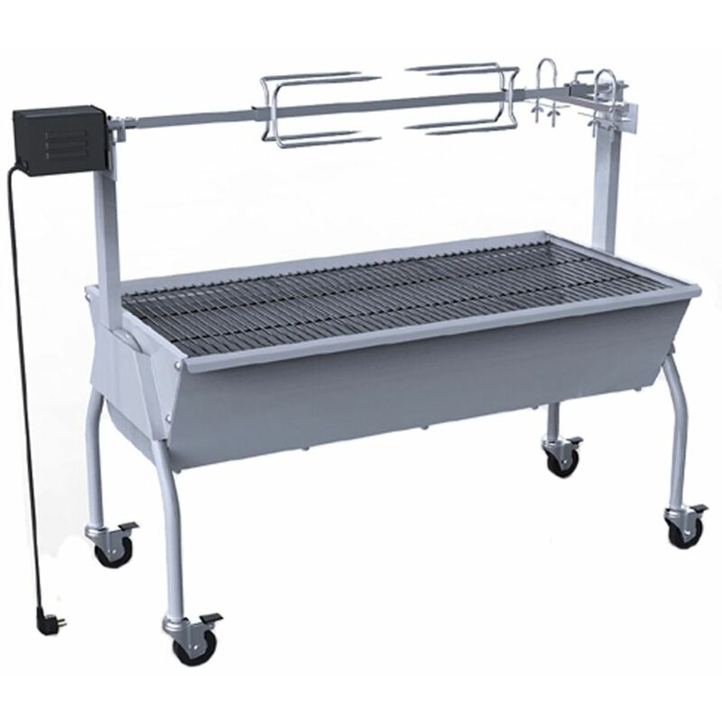 

Happyshopping - Parrilla De Barbacoa Con Asador Y Motor Electrico
