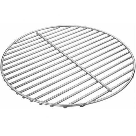 Parrilla de cocción de acero niquelado pulido de 34 cm para parrillas de carbón Weber, parrillas de carbón Weber One-Touch, Bar-B-Kettle, ahumador Smokey Mountain Cooker, Jumbo Joe