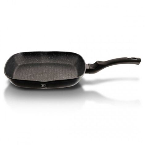 PARRILLA DE GRANITO 28 cm BERLINGER HAUS BH-1846 NEGRO PLATA