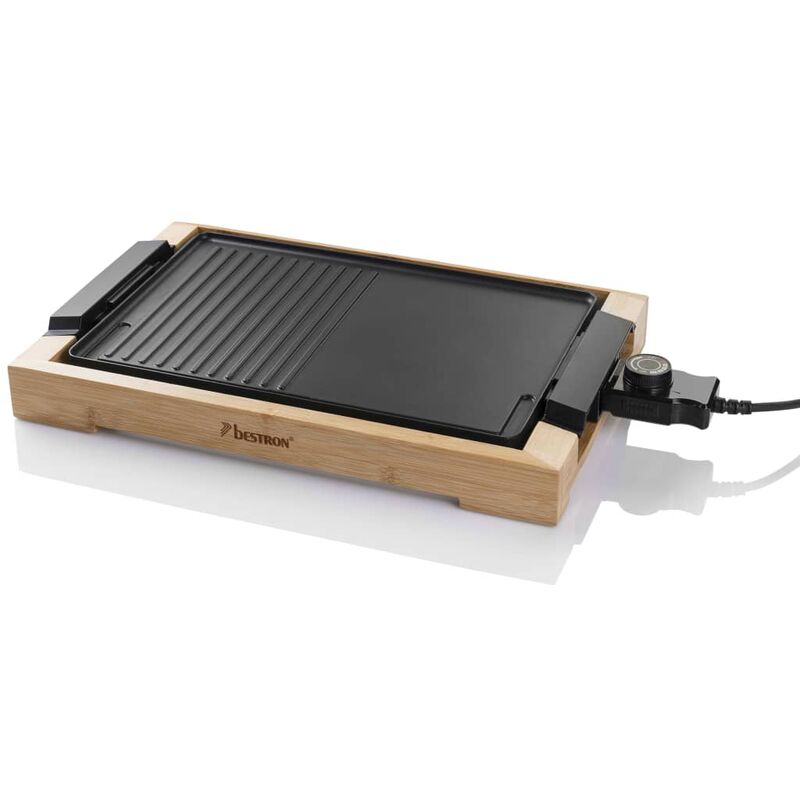 

Parrilla de bambú AG2000BB 47x26 cm 2000 W - Negro - Bestron
