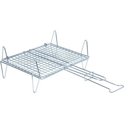 Parrilla doble pescado 50x50cm zincada 2594 sauvic