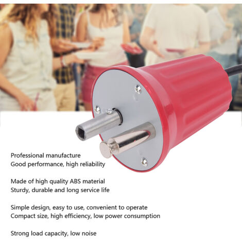 Parrilla eléctrica giratoria Motor Grill Barbecue FD801B ABS, accesorio profesional para asar al aire libre.