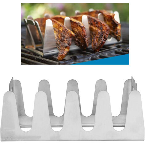Parrilla para asar a la parrilla de forma suave, parrilla inoxidable, parrilla portátil multiusos de acero inoxidable para acampar y hacer picnics.