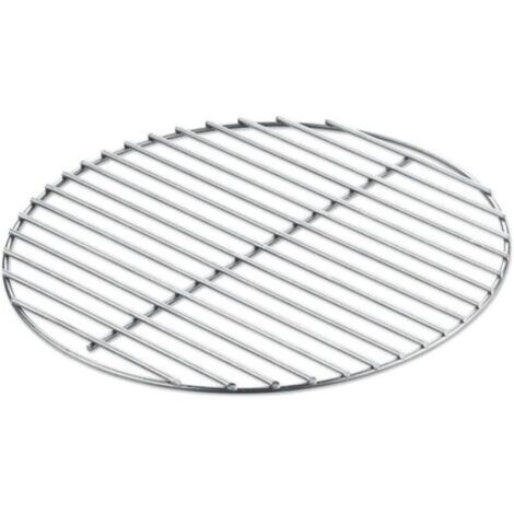 Parrilla para barbacoa de carbón – 34,5 cm de diámetro (compatible con barbacoas de 38 cm) — Construcción de acero resistente — Incluye una rejilla de soporte para carbón para una distribución uniform