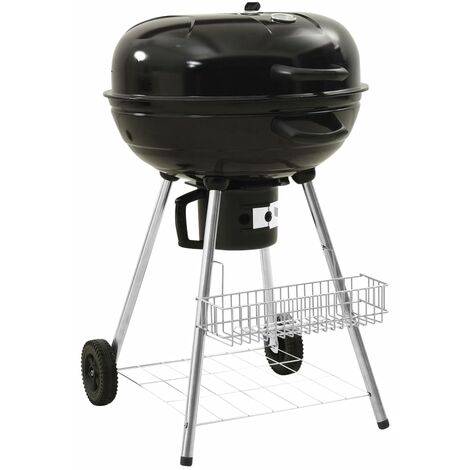 Parrilla para barbacoa de carbón acero 73x58x96 cm vidaXL - Negro