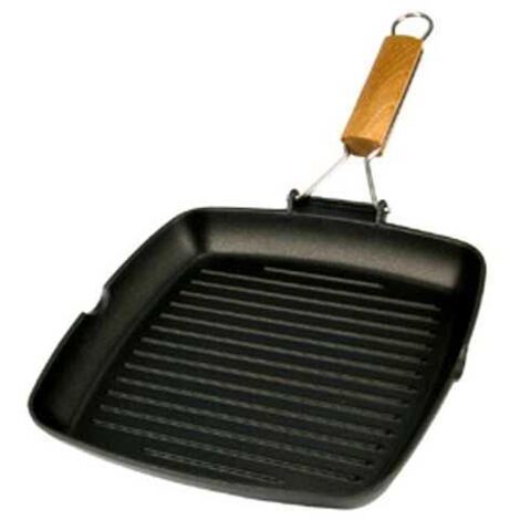 Parrilla para bistec de 20x20 cm con rejilla Risoli