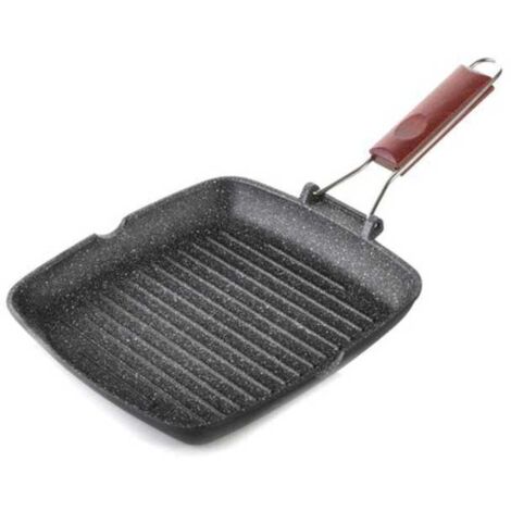 Parrilla para bistec de 26x26 cm de granito Risoli