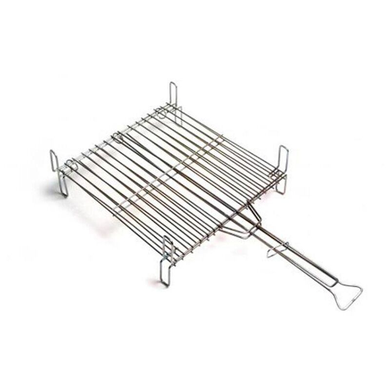 

parrillas de asar doble cuadrada ref-661 45x45 - Mibricotienda