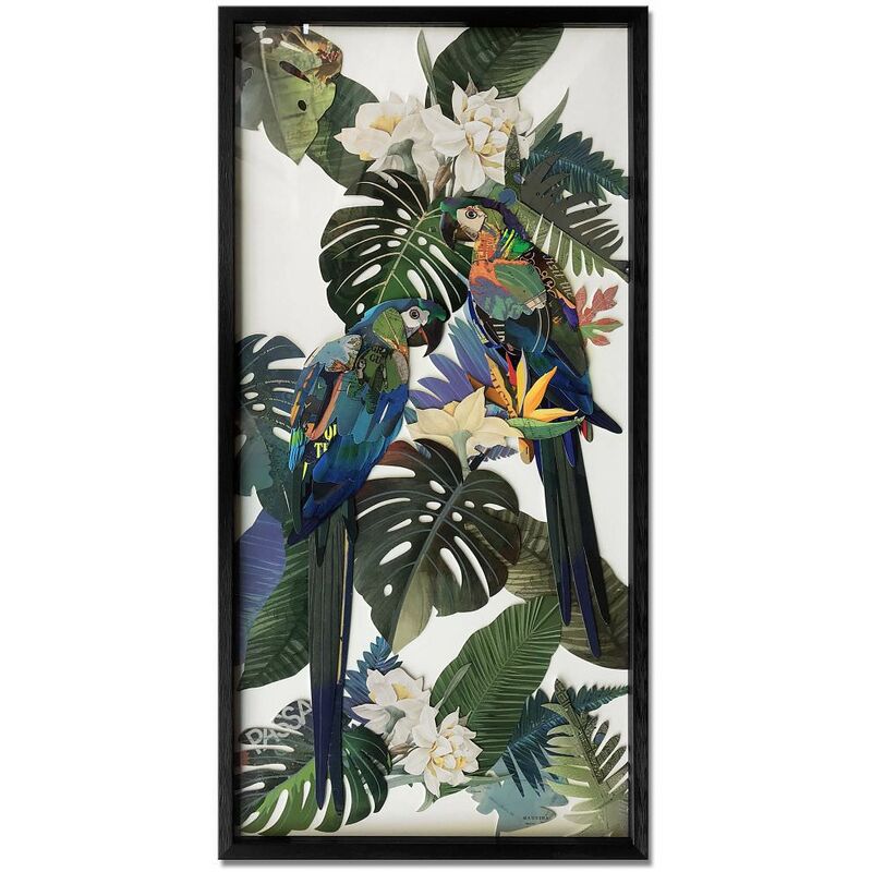 

Parrots in the jungle 2 cm 100x50x3cm SA031A1 - Artedalmondo