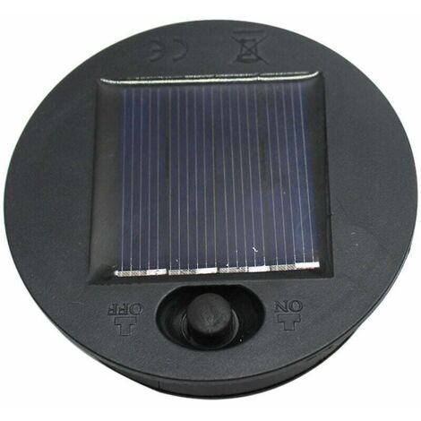 Parte superiore di ricambio per lanterna solare a LED, lampada a pannello solare, luci di ricambio, scatola batteria per batteria di ricambio per lampada solare con diametro esterno