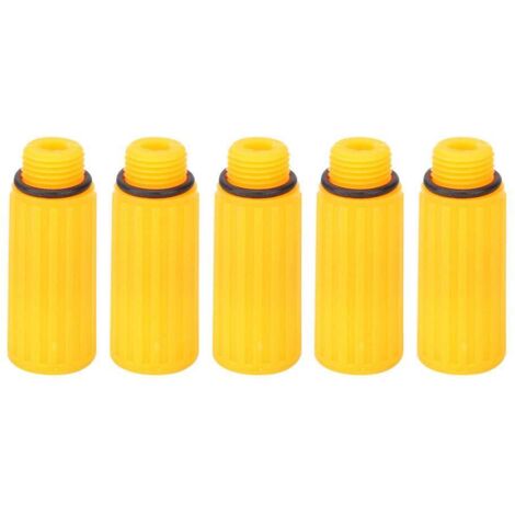 Parti del compressore d'aria, 5 pezzi da 15,5 mm tappo di sfiato giallo per pompa del compressore d'aria, per uso quotidiano, lunga durata
