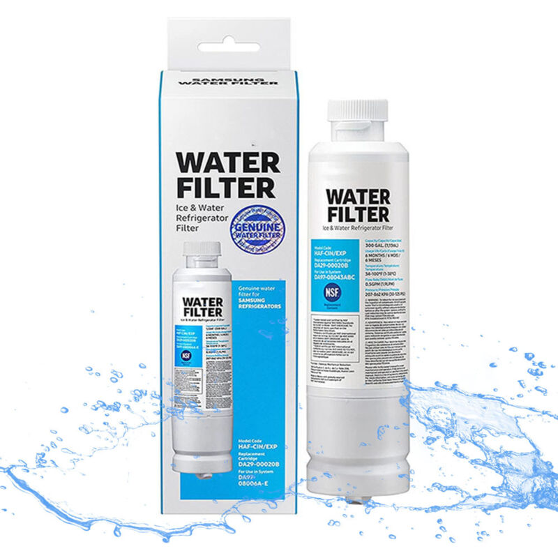 Image of Parti del frigorifero: 1 confezione di filtro per l'acqua del frigorifero DA29-00020B, compatibile con il filtro per l'acqua del frigorifero Samsung
