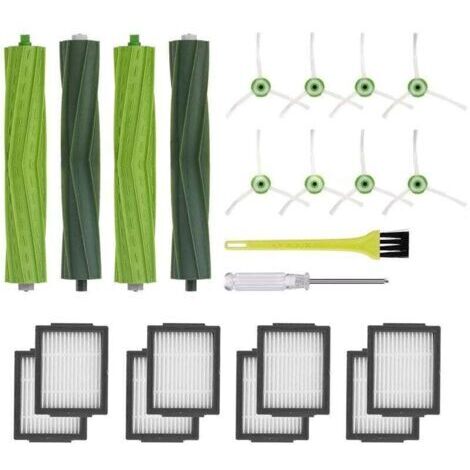 Parti di ricambio compatibili con iRobot Roomba serie e, i e j E5, E6, i3, i3+, i4, i4+, i5, i5+, i6, i6+, i7, i7+, i8, i8+, j7, j7+ Plus, accessori di ricambio per robot aspirapolvere.