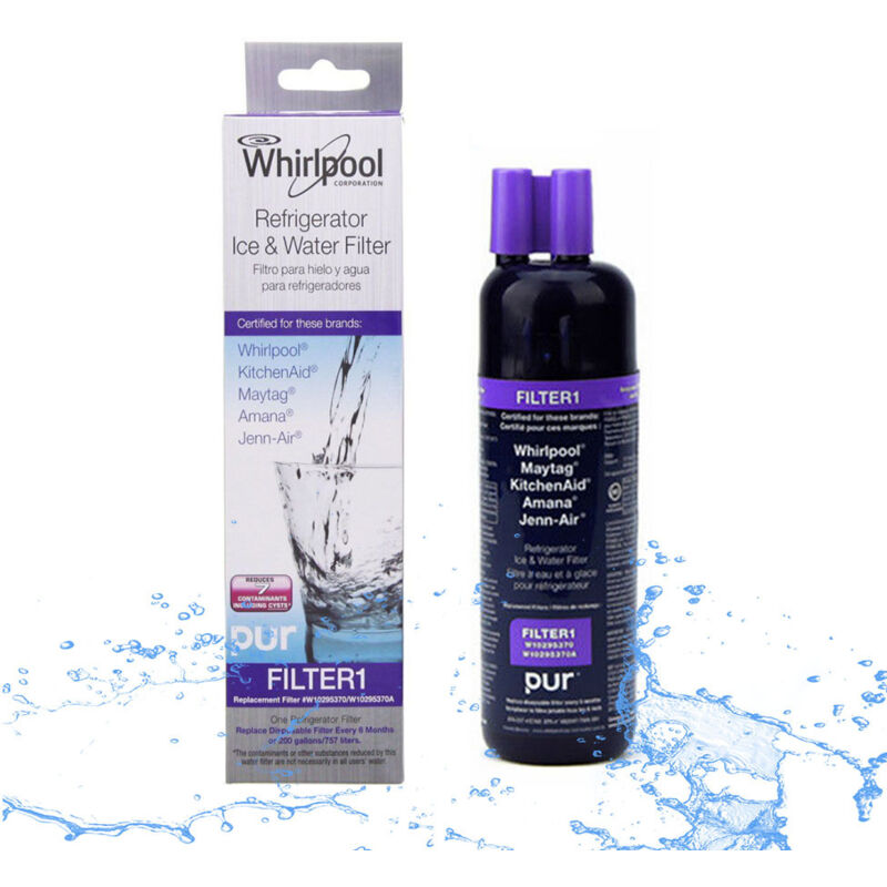 Image of Parti di ricambio per frigorifero: 1 filtro per frigorifero (W10295370A), filtro per l'acqua del frigorifero