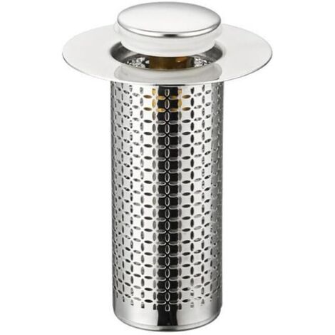 Parti di scarico universale per lavabo a scomparsa, tappo universale per lavabo a scomparsa da 34-40 mm con filtro anti-intasamento, filtro di scarico anti-blocco
