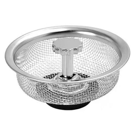 Parti filtro lavello in acciaio inox cestello filtro lavello INOX scarico doccia cucina per tappo in gomma altezza regolabile