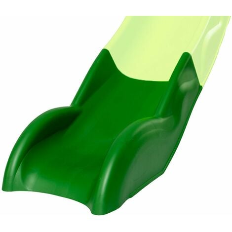 TRIGANO Partie inférieure de glissière toboggan 2,63 m - Sabot vert foncé - Module de remplacement