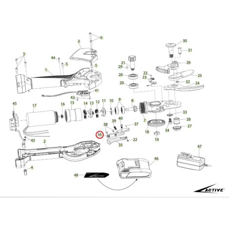 Partie plastique de la gâchette ORIGINAL ACTIVE tigercut 35 - 40 025666
