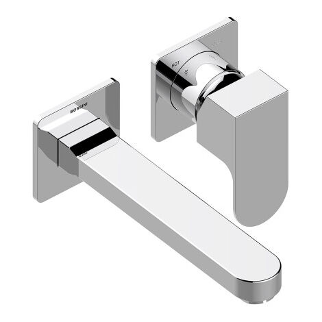 Parties externes pour mélangeur mécanique lavabo mural bec fix 18,5cm chromé GILLO - BOSSINI Z00732021