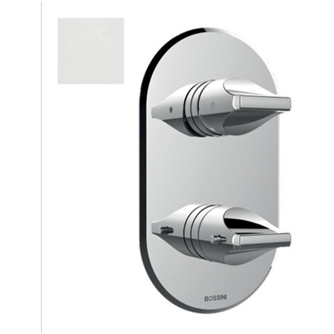 Parties externes pour mitigeur thermostatique universel blanc mat Apice - Bossini Z00500045