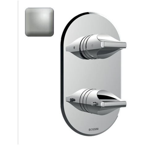 Parties externes pour mitigeur thermostatique universel nickel satiné Apice - Bossini Z00500094