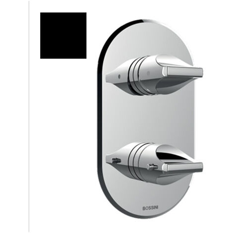 Parties externes pour mitigeur thermostatique universel noir mat Apice - Bossini Z00500073
