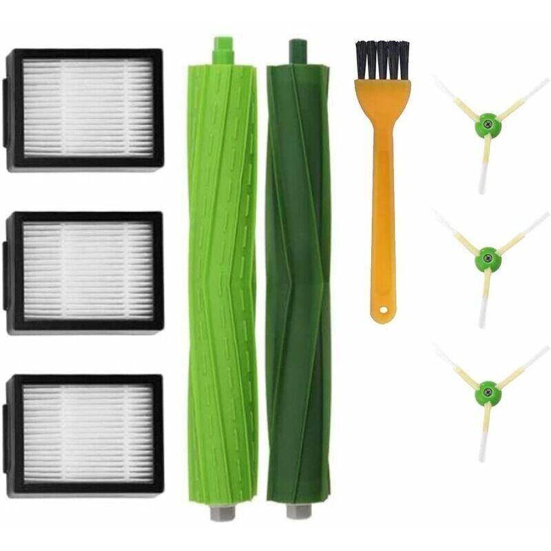 Gotrays Parts & Accessories Irobot Roomba I3 I4 I7+/i7 Plus J7 E3 E5 E6 E7 Vacuum Cleaner Restock, i, e, & J Series Side Brush Filter Replacement Kit Rubber